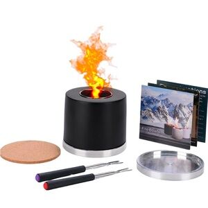 Brand new tabletop fire pit. Great for indoors or outdoors. Fuel not included.